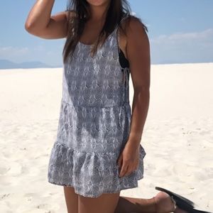 Black and white mini dress.